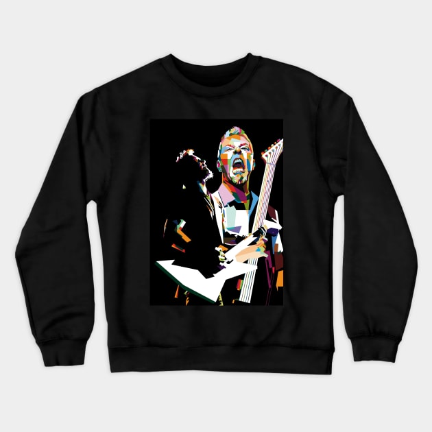 james hetfield Crewneck Sweatshirt by pucil03